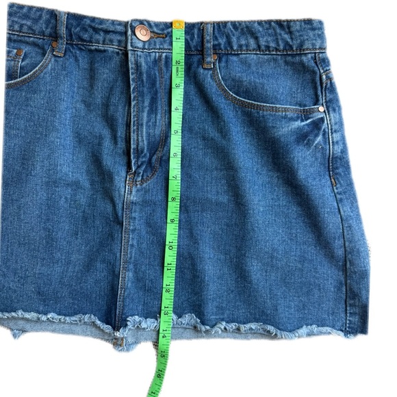 Forever 21 Blue Denim Mini Skirt Size US 31 - Picture 3 of 7
